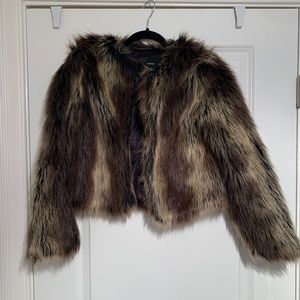 Forever 21 Faux Fur Jacket SIZE S
